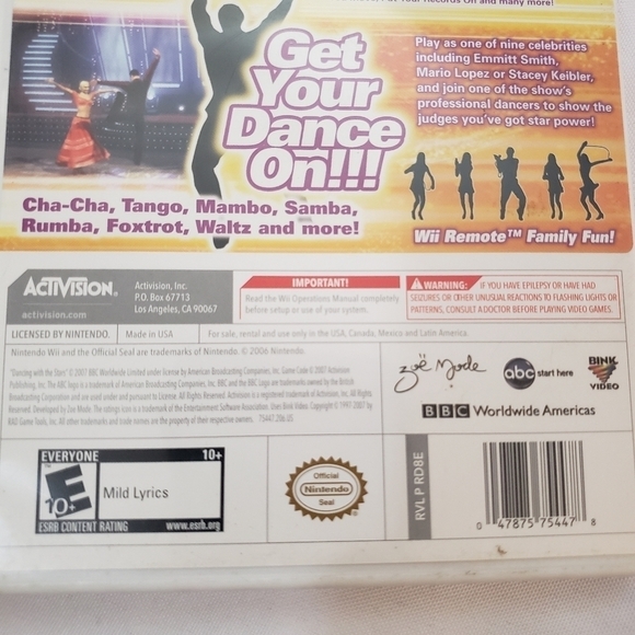 Nintendo Wii Dancing With The Stars Video Game - Picture 3 of 7